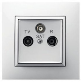 Gniazdo RTV-SAT || Osprzęt elektroinstalacyjny - gniazda teletechniczne 