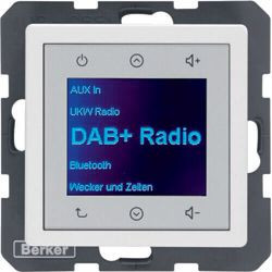 Radio Touch DAB+ z bluetooth, biały aksamit || Osprzęt elektroinstalacyjny - zaawansowany 