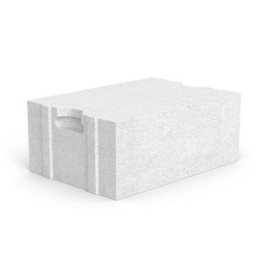 Bloczek z betonu komórkowego Solbet Ideal z uchwytami montażowymi profilowany na pióra i wpusty (PWU), klasa gęstości 350 || Materiały ścienne - jednowarstwowe 