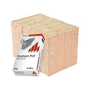 Pustak z ceramiki poryzowanej Porotherm 36.5 T Profi || Materiały ścienne - jednowarstwowe